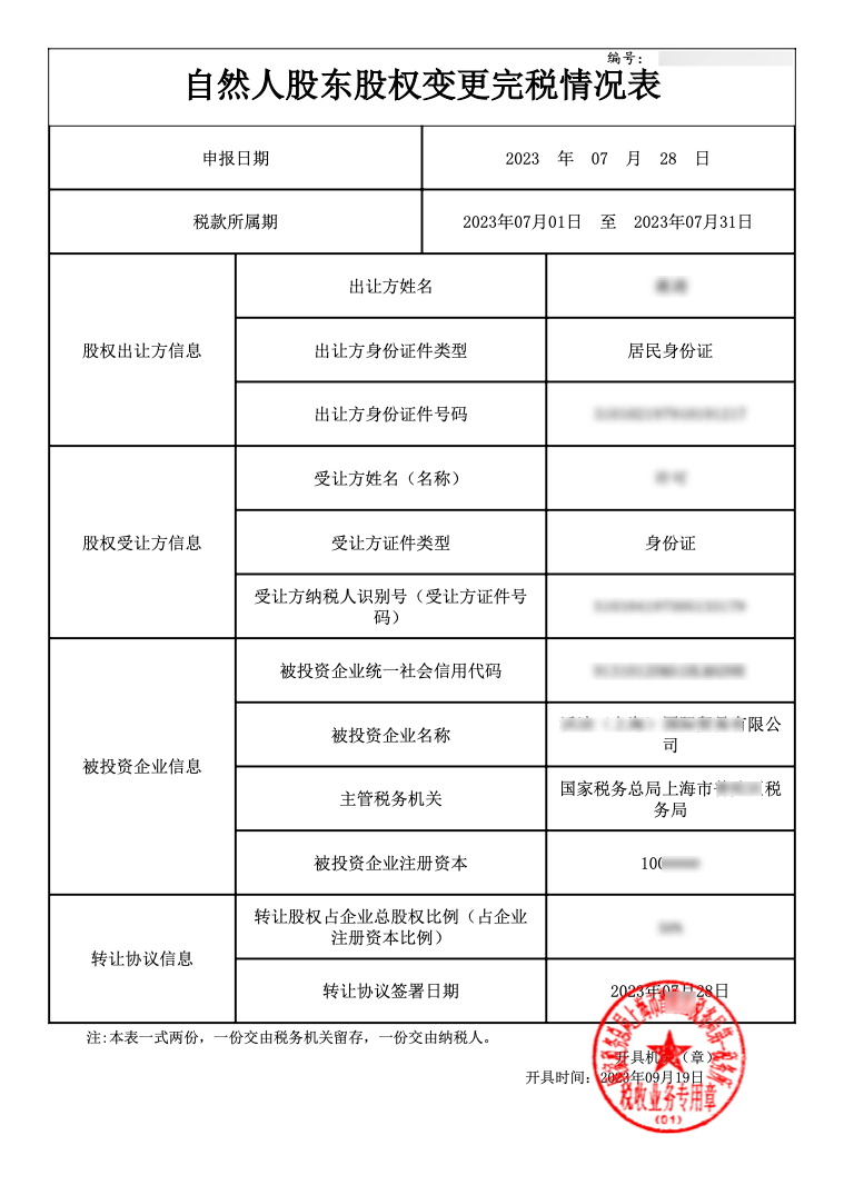 上海公司股權(quán)轉(zhuǎn)讓變更2023年最新流程